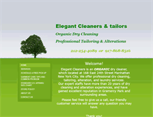 Tablet Screenshot of elegantcleanersnyc.com